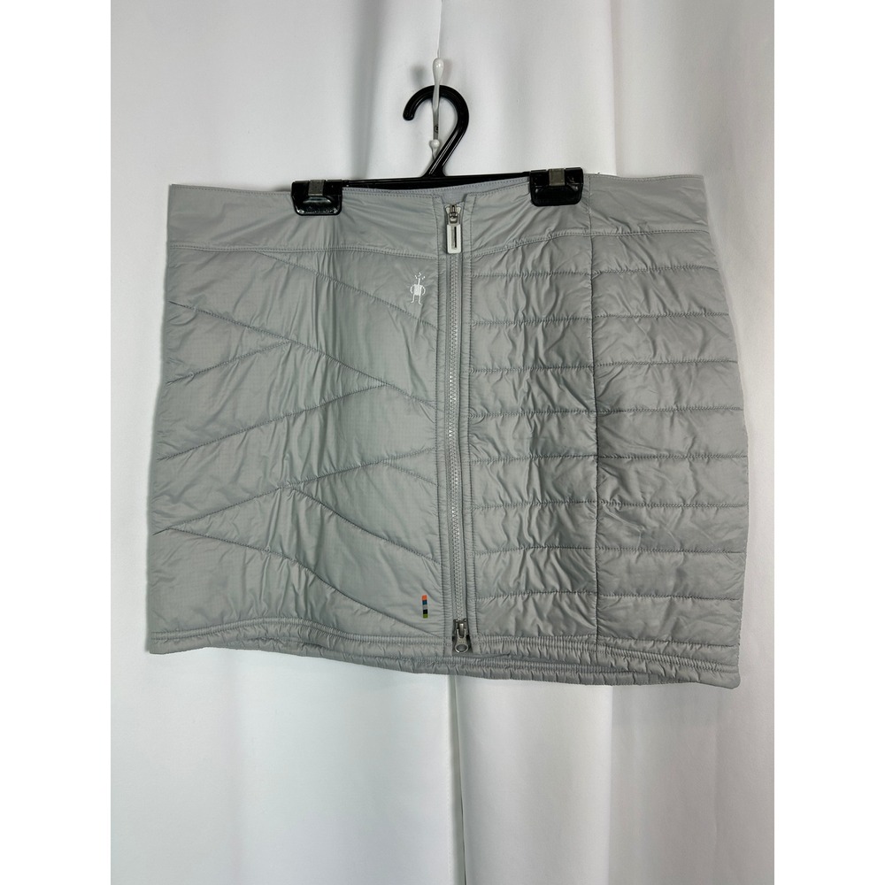 Smartwool Smartloft Gorpcore Gray 120 Quilted Insulated Mini Skirt Hiking Large